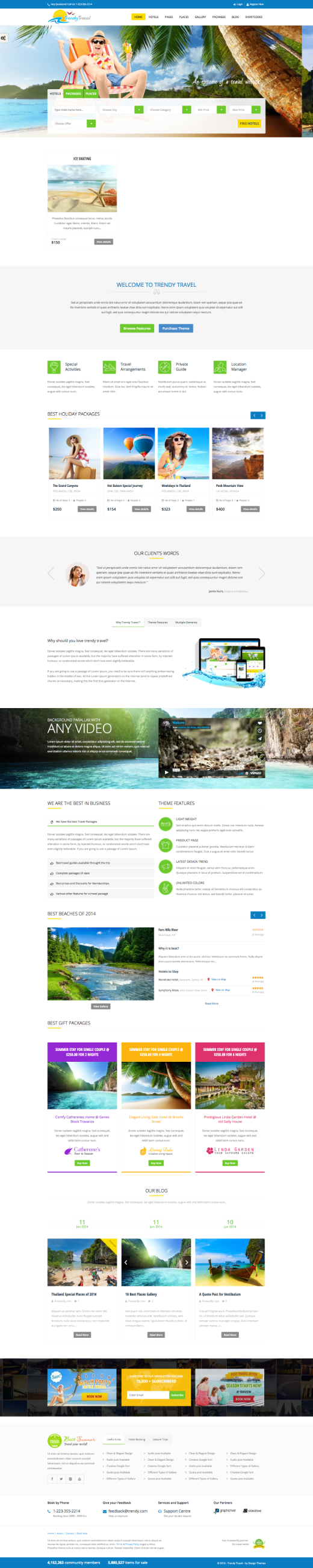 Trendy Travel - Tour, Travel & Travel Agency Theme