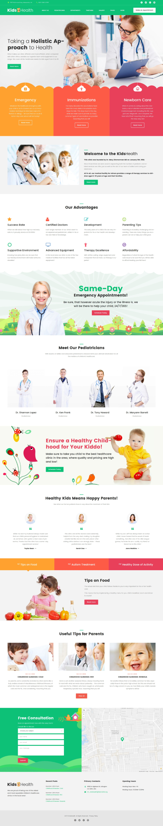 KidsHealth - Kids Clinic WordPress Theme