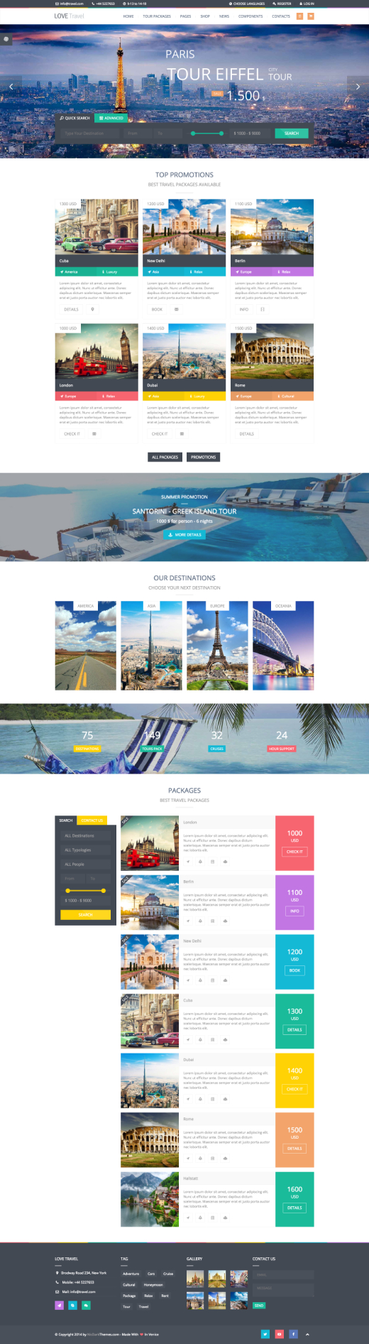 Love Travel - Creative Travel Agency WordPress