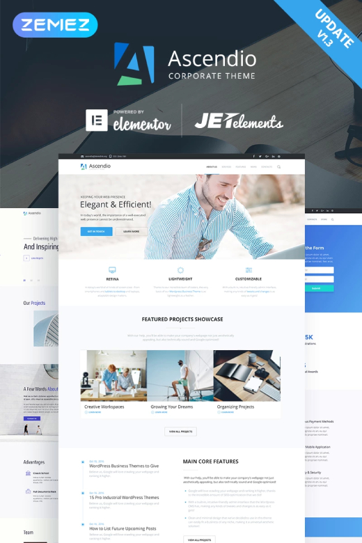 Ascendio - Corporate & Business WordPress Theme