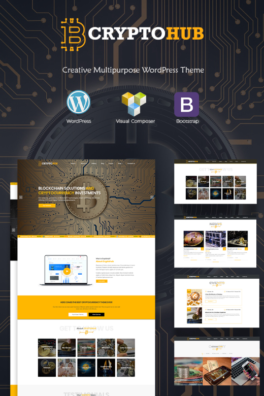 CryptoHub - Cryptocurrency WordPress Theme