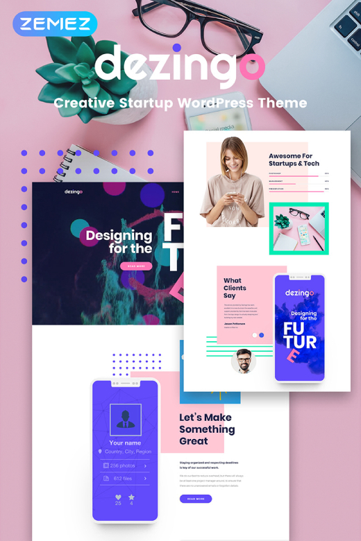 Dezingo - Creative Startup WordPress Theme