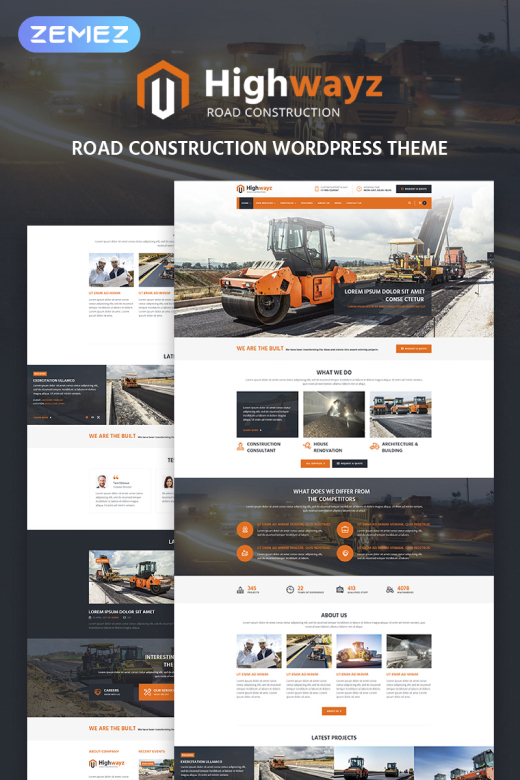  Highwayz - Road Construction WordPress Theme