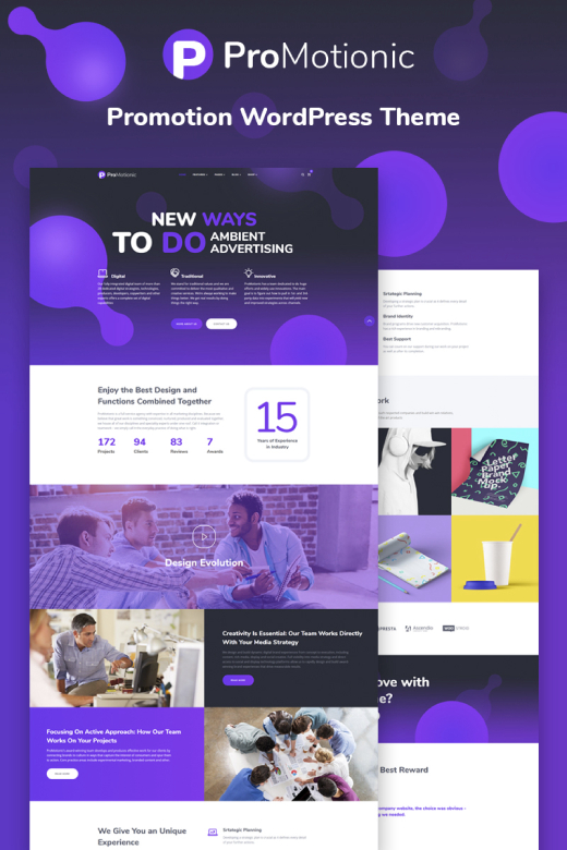 ProMotionic - Promotion Agency WordPress Theme