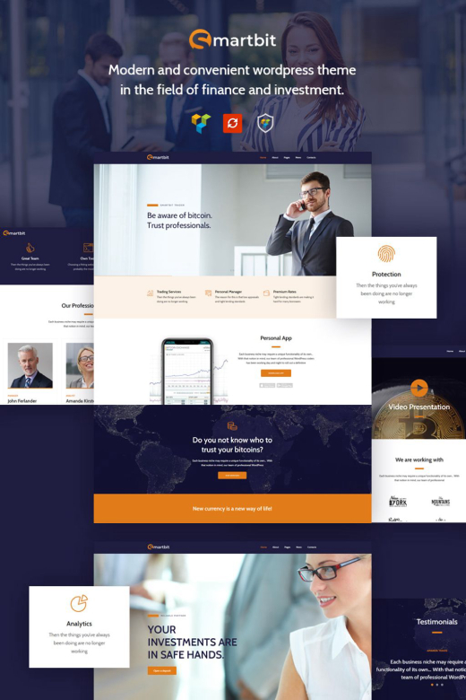  Smartbit - Finance & Corporate WordPress Theme