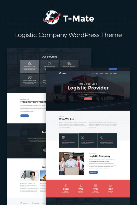  Transportation Services Responsive WordPress Theme